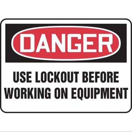 Accuform OSHA DANGER SAFETY SIGN USE LOCKOUT FRMLKT027XT FRMLKT027XT